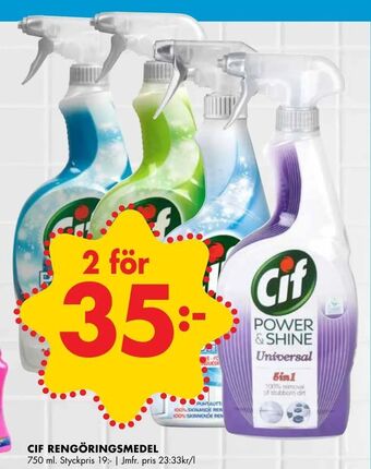 ÖoB Cif rengöringsmedel erbjuda