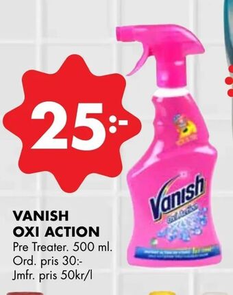 ÖoB Vanish oxi action erbjuda
