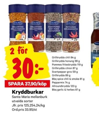 City Gross Santa Maria Kryddor erbjuda