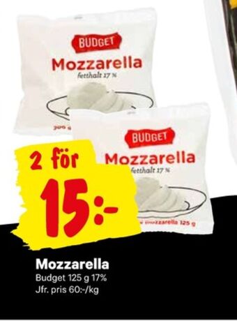 City Gross Budget Mozzarella erbjuda