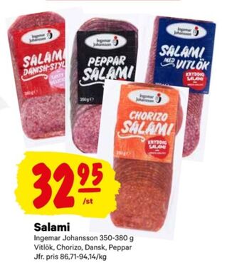 City Gross Ingemar Johansson Salami erbjuda