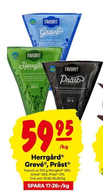 City Gross Favorit Prästost erbjuda