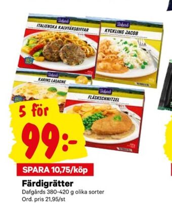 City Gross Dafgårds Färdigrätter erbjuda
