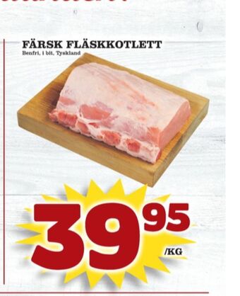 Matdax Fläskkotlett erbjuda