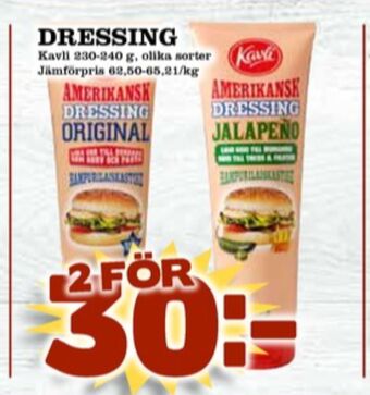 Matdax Kavli Dressing erbjuda