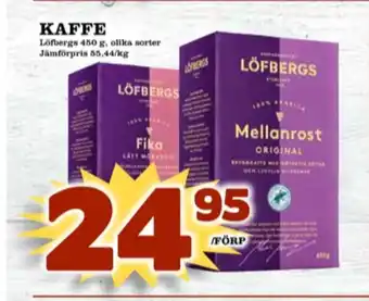Matdax Fika Kaffe malet erbjuda