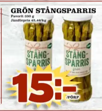 Matdax Favorit Sparris erbjuda