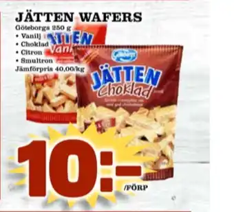 Matdax Jätten Wafers erbjuda