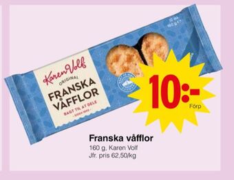 Matöppet Karen Volf Kakor erbjuda