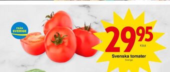 Matöppet Tomater erbjuda