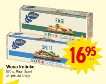 Matöppet Rågi Knäckebröd erbjuda