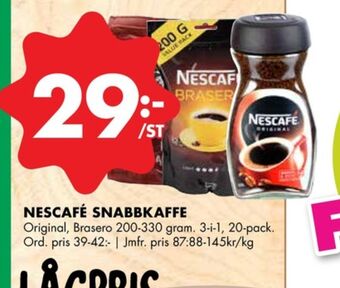 ÖoB Nescafé Instant kaffe erbjuda