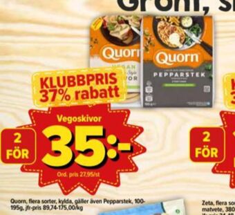 Östenssons Quorn Vegetarpålägg erbjuda