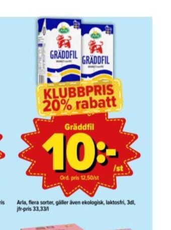 Östenssons Arla Gräddfil erbjuda