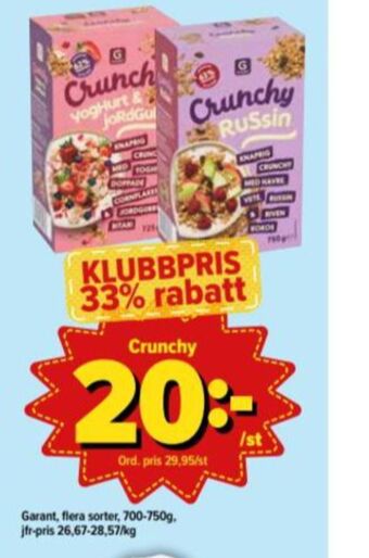 Östenssons Crunchy Müsli erbjuda