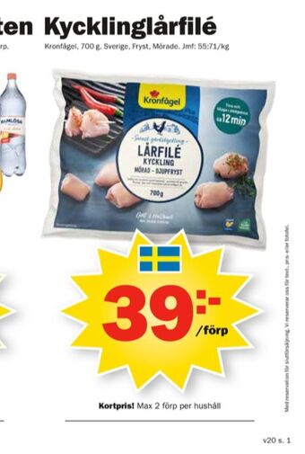 Pekås Kronfågel Kycklinglårfilé erbjuda