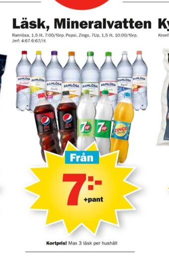 Pekås Ramlösa Mineralvatten erbjuda