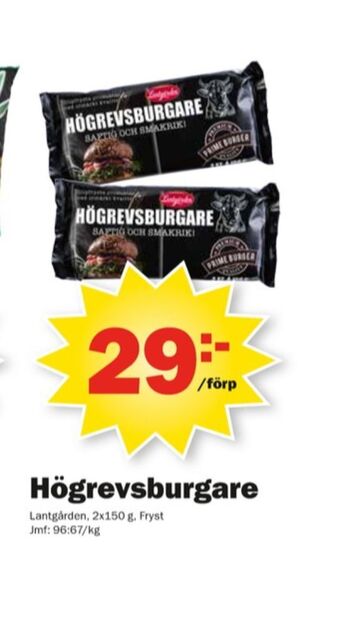 Pekås Lantgården Hamburgare erbjuda