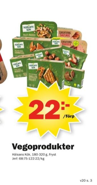 Pekås Hälsans Kök Vegetarmat erbjuda