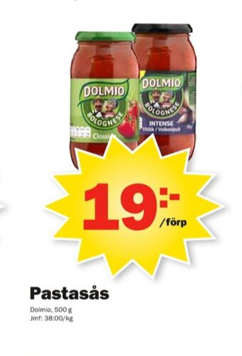 Pekås Dolmio Pastasås erbjuda