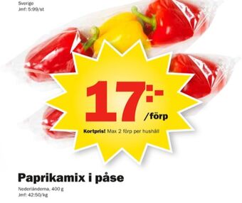 Pekås Paprika erbjuda