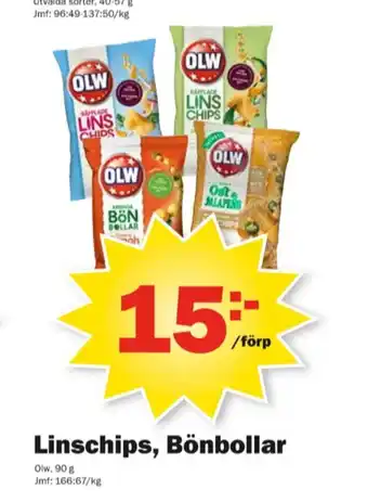 Pekås OLW Snacks erbjuda