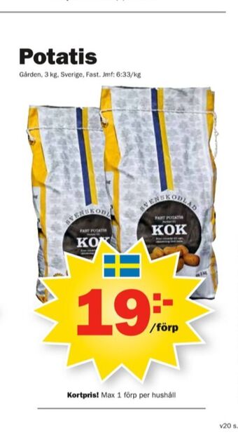 Pekås Gården Potatis erbjuda