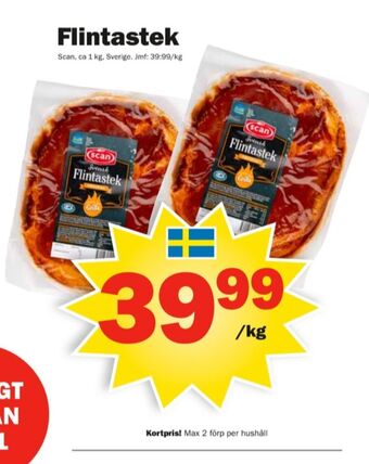 Pekås Scan Flintastek erbjuda