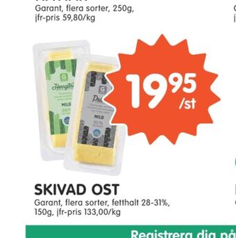 Garant Skivad ost