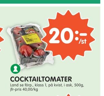 Tempo Cocktailtomater erbjuda