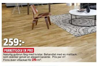 Bauhaus Parkettgolv ek pro erbjuda