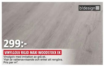 Bauhaus Vinylgolv rigid maxi woodstock ek erbjuda