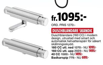 Bauhaus Duschblandare skandic erbjuda