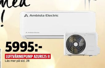 Bauhaus Luftvärmepump azure25 ii erbjuda