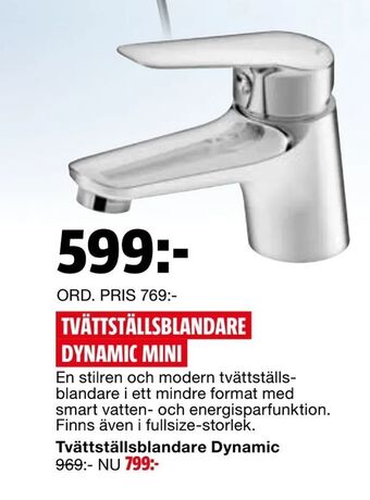 Bauhaus Tvättställsblandare dynamic mini erbjuda