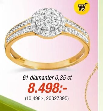 Guldfynd Ringar i 18K guld med diamanter. erbjuda