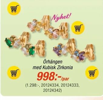 Guldfynd Örhängen med Kubisk Zirkonia erbjuda
