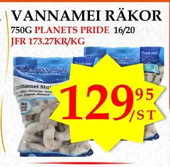 Vannamei räkor