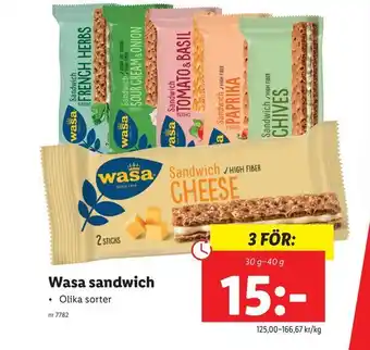 Wasa sandwich