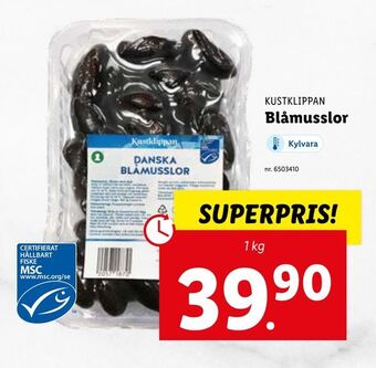 Lidl Blåmusslor erbjuda