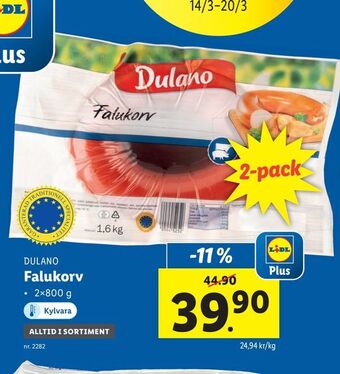 Lidl Falukorv erbjuda