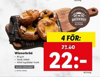 Lidl Wienerbröd erbjuda