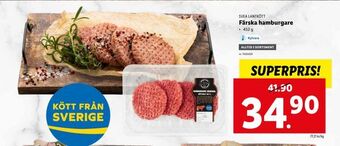 Lidl Färska hamburgare erbjuda