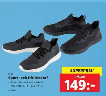 Lidl Sport- och fritidsskor* erbjuda