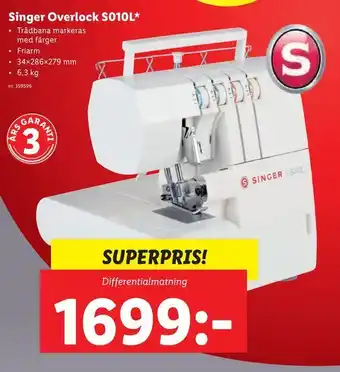 Lidl Singer Overlock S010L erbjuda