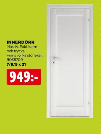 Jem&Fix Innerdörr erbjuda