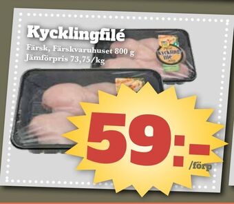 Bonum Matmarknad Kycklingfilé erbjuda