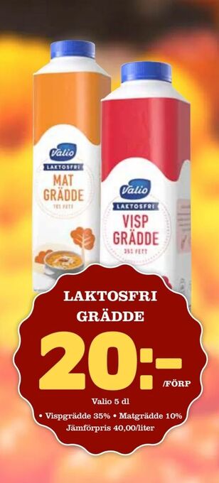 Bonum Matmarknad Laktosfri grädde erbjuda