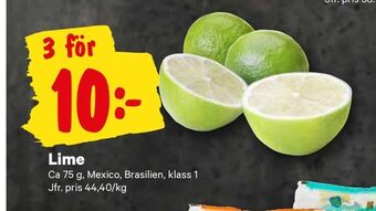 City Gross Lime erbjuda