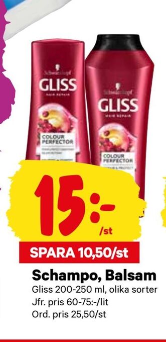 City Gross Schampo, Balsam erbjuda